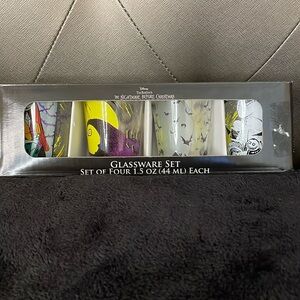 Disney Nightmare Before Christmas shot glasses. Set of 4. Size- 1.5 oz.